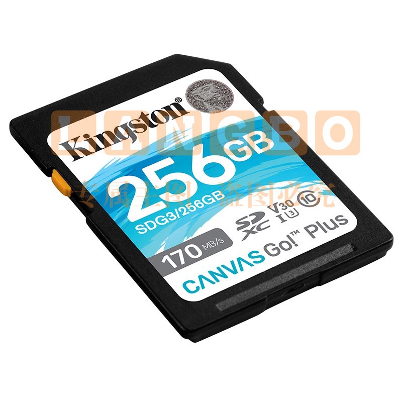 金士顿(Kingston)SD存储卡 U3 V30 4K高速相机单反微单内存卡 class10 SDG3/256G【读速170M/S 丨4K超清】