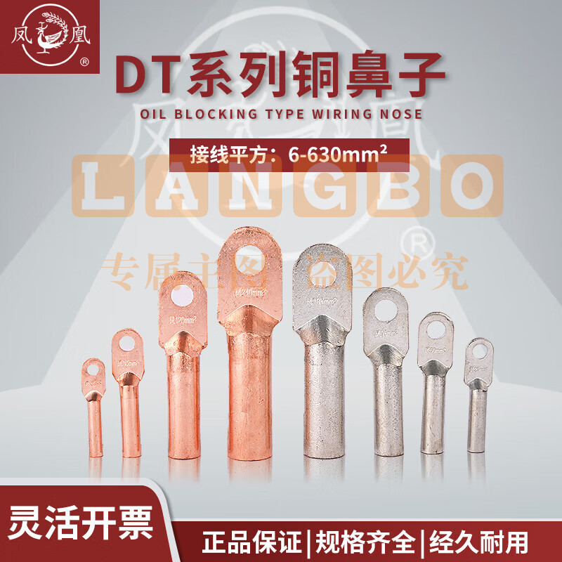 凤凰 DT--25平方 接线端子 铜端子铜鼻子
