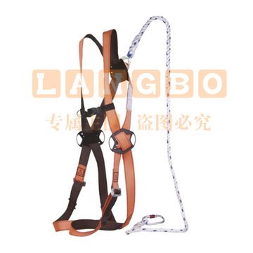 代尔塔 限位工作套装，包含1根安全带 1根1. 5m长双套头连接扁带 和两个钢制O型钩