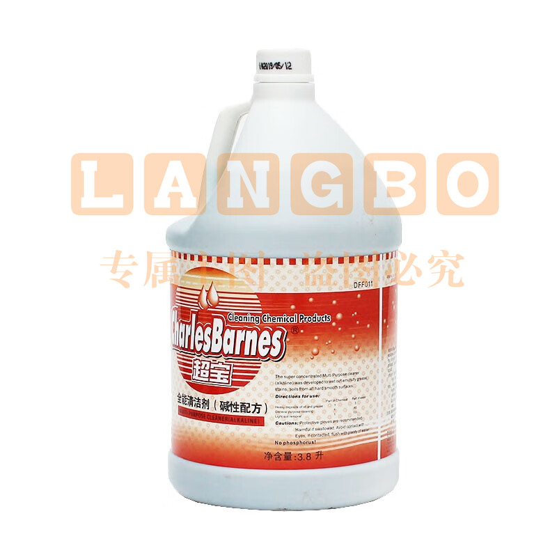 超宝  全能清洁剂 碱性配方地板瓷砖清洗液 大桶清洁剂 3.8升/桶