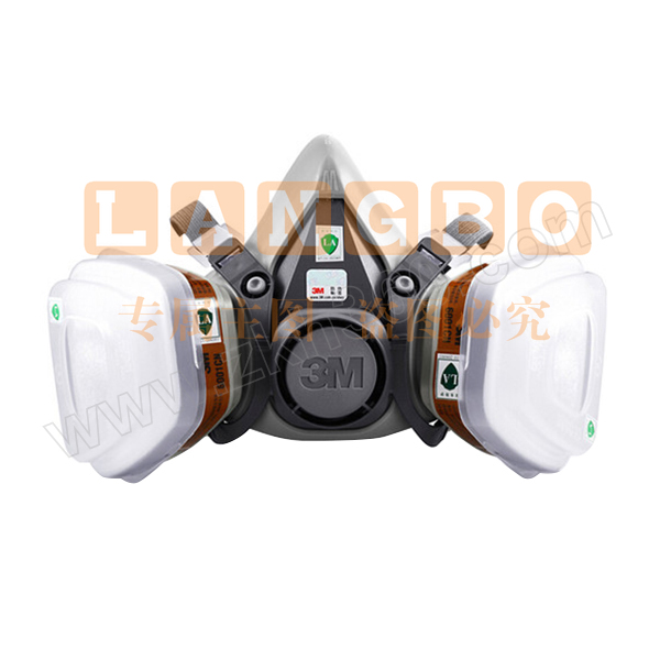 3M 6000系列防毒套装 620E 防护有机气体/蒸汽 含6200半面罩×1+6001CN滤毒盒×2+5N11CN预过滤棉×2+501滤棉盖×2 1套 销售单位：套