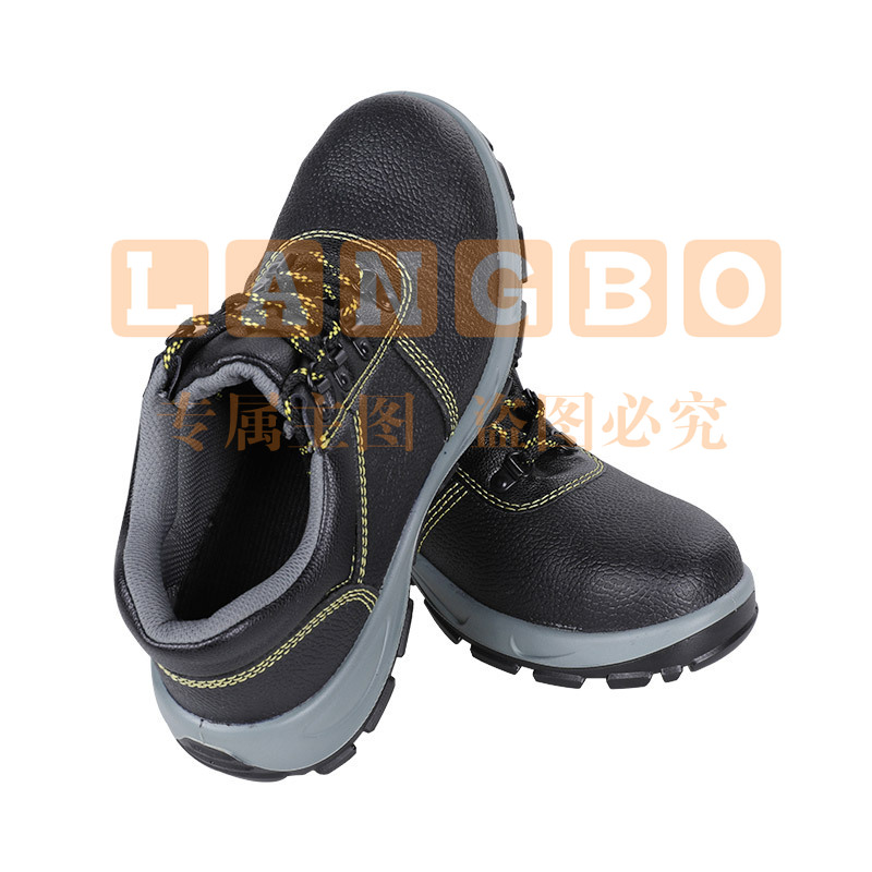 君御E6013安全鞋防砸防刺穿防静电防滑耐油低帮牛皮劳保鞋开发票