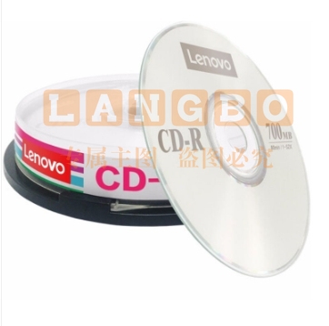 联想（Lenovo）CD-R 光盘/刻录盘 52速700MB 桶装10片