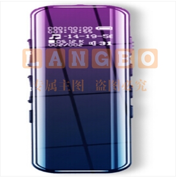 新科（Shinco）录音笔 V-19 16G 专业高清降噪 语音转文字 MP3播放器 炫酷黑