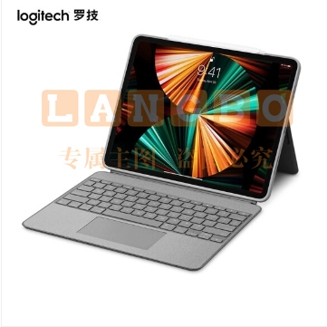 罗技（Logitech）iPad平板电脑键盘保护套 蓝牙 妙控键盘 配备触控板键盘 适配多类iPad IK1275适用12.9英寸iPadPro（五代）