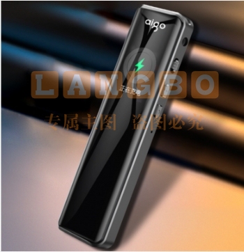 爱国者aigo 16G录音笔R6911专业普及微型高清降噪 录音器 学习会议培训采访 炫黑