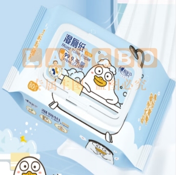 心相印湿巾 湿厕纸 温和杀菌洁厕湿纸巾 80片*5包家庭装 新老包装随机发