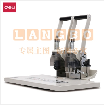 得力（deli）T502 省力型单据打孔机 财务凭证装订机 自动断电保护