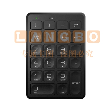 爱国者（aigo）N58黑色 无线版 可充电数字小键盘 电脑笔记本外接小键盘USB接口