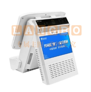 德生访客易 TSV-5SW 人脸识别测温一体机 出入管理 双屏访客机 访客系统 标配（含人脸测温）