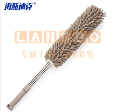 海斯迪克 HZL-36 雪尼尔除尘掸可伸缩除尘掸 汽车扫灰清洁工具 卡其色.