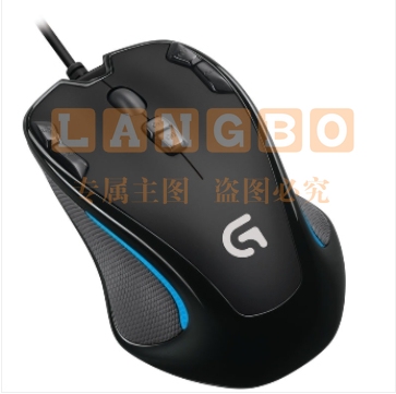 罗技（G）G300s有线鼠标 9个可编程G键 