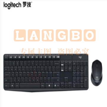 罗技(Logitech)MK315 键鼠套装 无线键鼠套装办公键鼠套装 静音 全尺寸 黑色(.208)