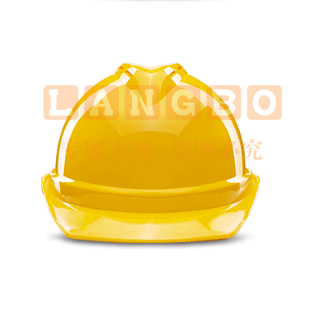 诺瑞斯安 安全帽 新国标ABS 防砸透气 工业头盔电力工程工地建筑施工抗冲击 免费印字 V型透气黄色