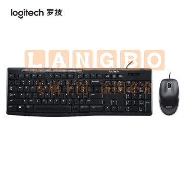 罗技（Logitech） MK200 有线键鼠套装 办公键鼠 黑色