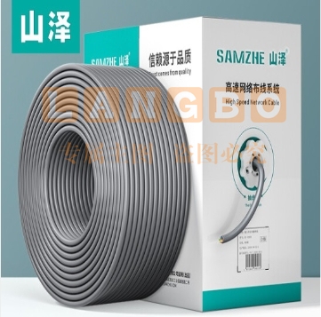 山泽(SAMZHE)SZ-6305六类网线 非屏蔽 无氧铜高速CAT6类千兆网线 305米/箱  f79