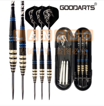 古德骑士Goodarts 针式飞镖23g黄铜 【三支塑盒装】蓝线