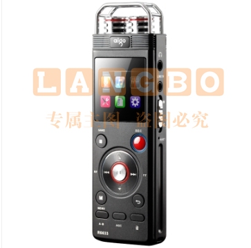爱国者（aigo）录音笔 R6633 32G 微型专业高清远距降噪 双供电TF卡扩容 声控录音器学习 