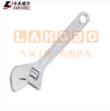 卡夫威尔 6寸活动扳手活口小号板子 开口扳手卫浴维修家用 WR4106D