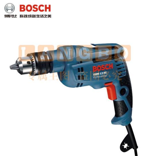 博世(BOSCH) GBM 13 RE 600瓦带正反转电子调速手电钻 原厂标配 (