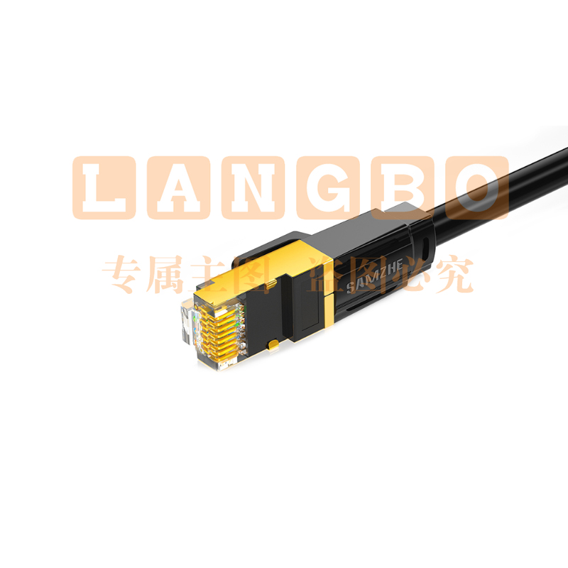 山泽(SAMZHE)八类网线 黑色3米 WX8030 (
