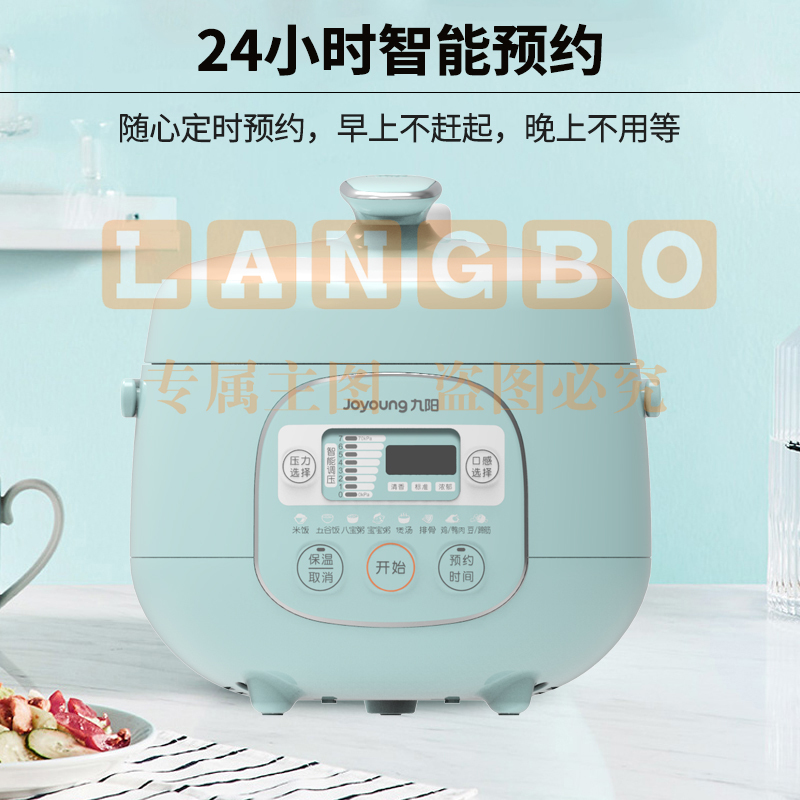 九阳(Joyoung)迷你电压力锅 家用高压锅2L JYY-20M3  (