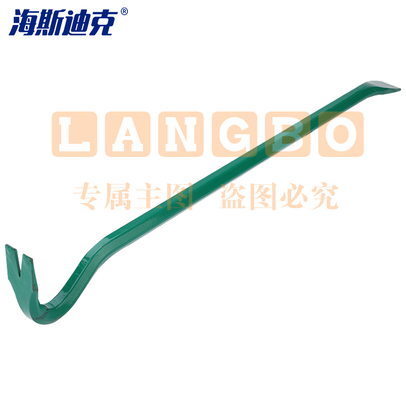 海斯迪克 消防两用撬棍 600*16mm 起钉器 特种钢撬杠撬棒多功能起钉器