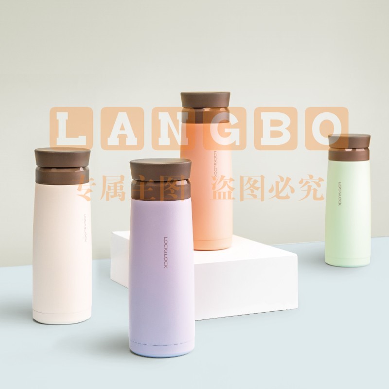 乐扣乐扣(lock&amp;lock)保温杯不锈钢便携水杯情侣杯 380ML LHC4194(个)  (