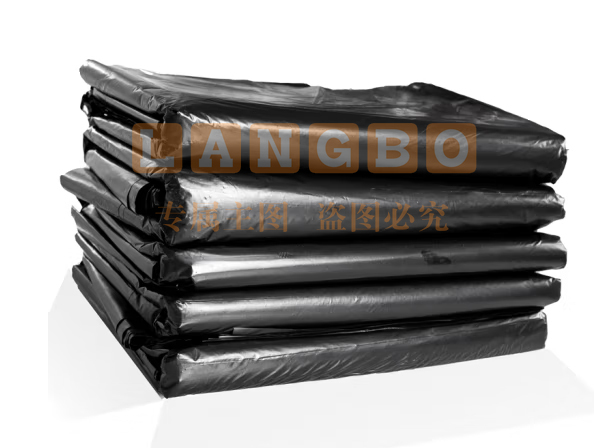 中厚垃圾袋 平口垃圾袋 黑色50只/把 100*120cm加厚工业垃圾袋