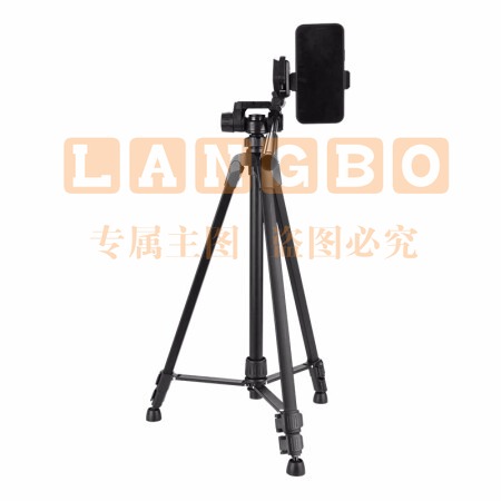 伟峰 WT-3520E 数码相机/微单反脚架 铝合金轻便三脚架 摄影摄像手机自拍直播户外投影仪支架