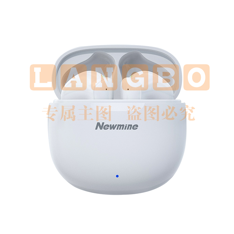 纽曼(Newmine) 蓝牙耳机 L6 双唛降噪半入耳式耳机长续航跑步运动通用苹果华为小米手机的耳机 白色