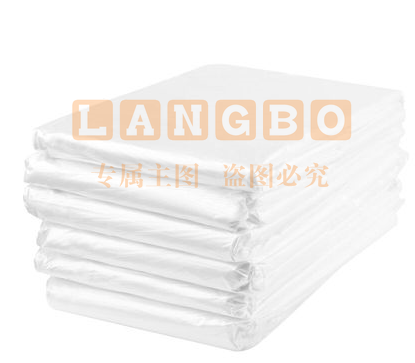 白色垃圾袋60cm*80cm透明塑料袋50只/包