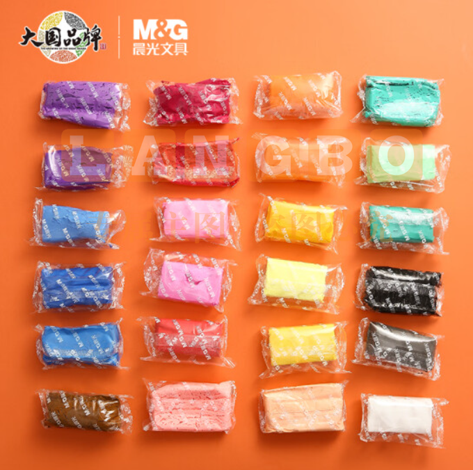 晨光(M&G)文具24色超轻粘土 彩泥黏土橡皮泥4D 儿童手工DIY玩具 袋装AKE03987