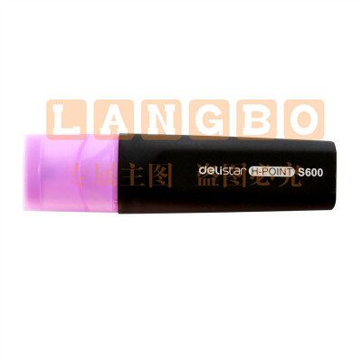 得力s600荧光笔 紫 10支/盒  10盒/箱