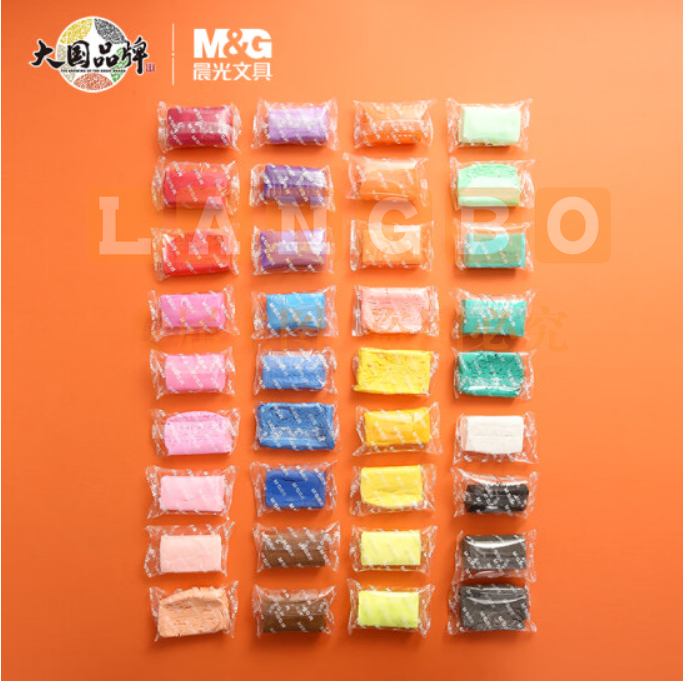 晨光(M&G)文具36色超轻粘土彩泥橡皮泥4D 儿童手工DIY玩具 袋装AKE03988