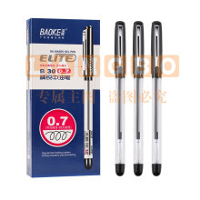 宝克 B-30中油笔0.7mm 12支/盒 黑色 AJDXC