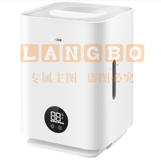美的（Midea）无雾加湿器卧室家用办公室桌面 冷蒸发式低噪空气加湿 银离子杀菌 孕妇婴儿 2C30