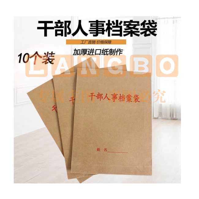 10个装干部人事档案袋 加厚干部人事专递档案袋