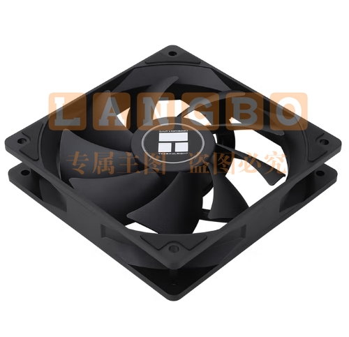 Thermalright(利民) TL-C12C 黑色12cm入门级风压扇 经典磁稳S-FDB轴承 50CM 4PIN串接PWM接头 1550转速