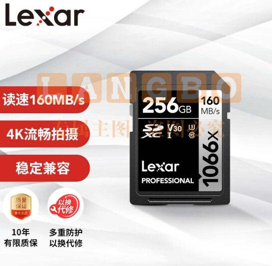 雷克沙（Lexar）存储卡LSD1066256G-RNNNC
