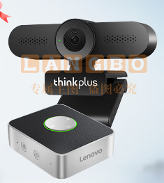 联想thinkplus摄像头套装2K超清USB免驱视频会议蓝牙全向麦克风扬声器