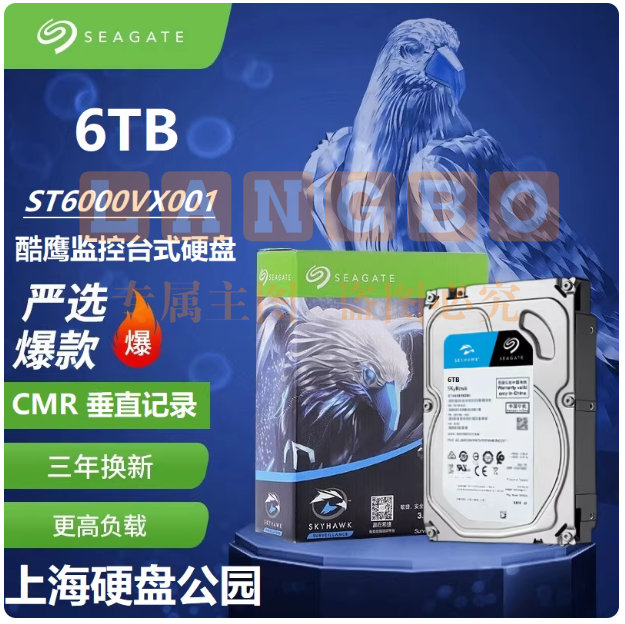 Seagate/希捷ST6000VX008酷鹰6T监控硬盘